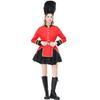 Adult Women British Soldiers Royal Honor Guard Dress Hat Set Halloween Cosplay Costumes Role Play Outfit