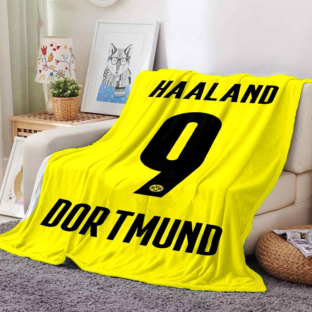 Haaland's Evolution Decken Flanell Bedruckt Atmungsaktiv Warm Überwurfdecke für Zuhause Büro Bettwäsche 0708a89