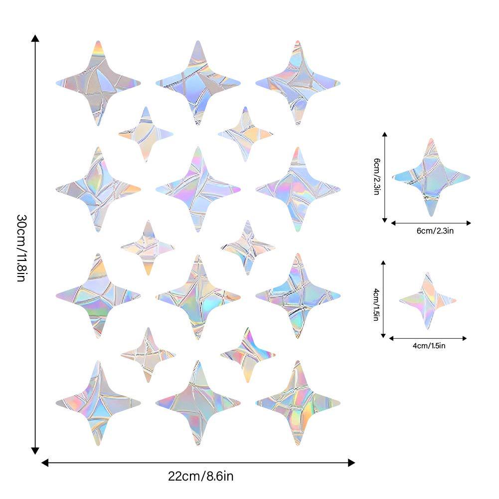 Aike Sun Prism Regenbogen Schmetterling Fensterglas Aufkleber