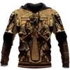 New Men's Hoodie In Spring and Autumn Comfortable and Casual 3D Digital Tattoo Printed Pullover Sweatshirt