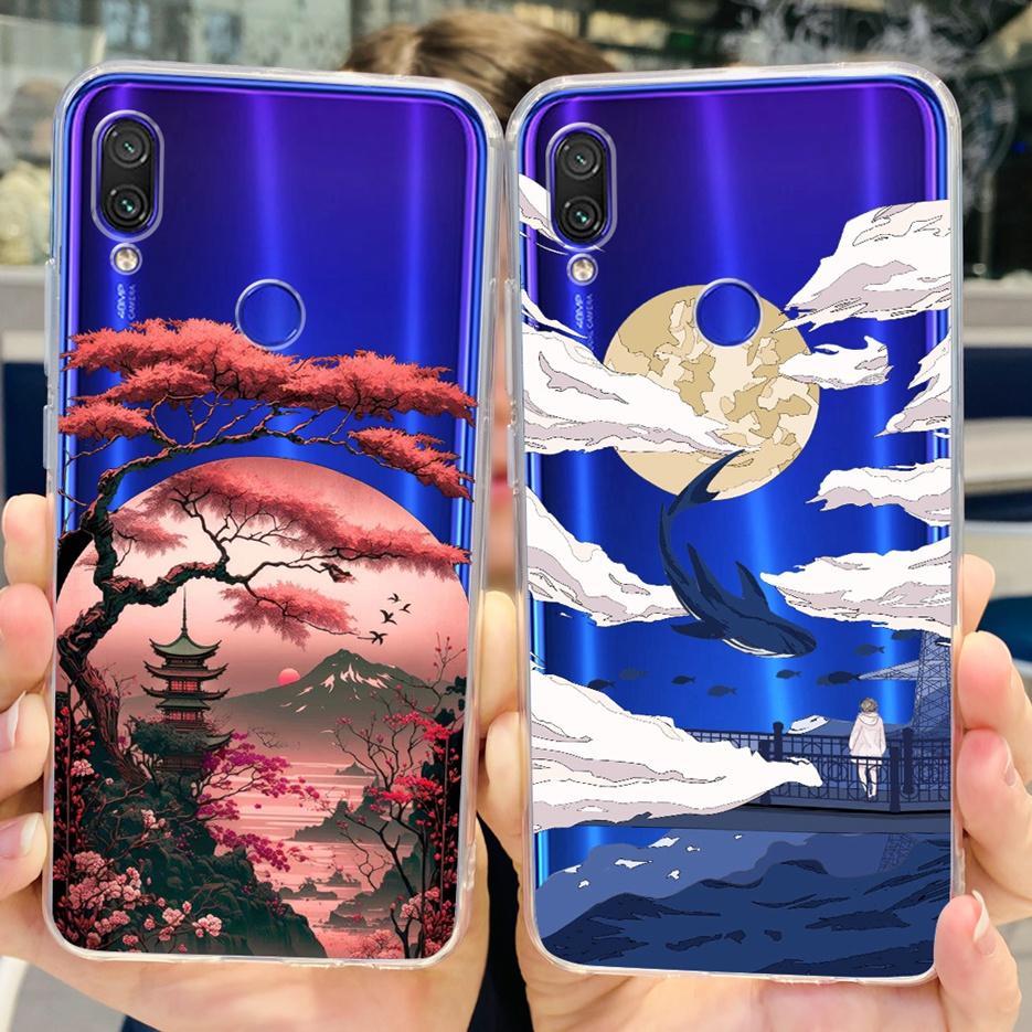 For Xiaomi Redmi Note 7 Pro Case New Fashion Painted Cover Clear Silicone Soft TPU Phone Case For Redmi 7 Redmi7 Note7 Pro Shell