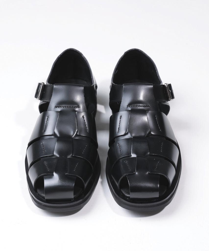Brenowelt Romantic Fisherman Black Rubber Sandals 700