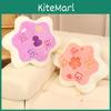 Pfirsichblüten-Plüschkissen mit Stickereidetails für Heimdekoration und als Geschenk