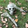 1pc Halloween Skull Man Props Realistic Skull Garden Pile Outdoor Decoration for Horror Party, Halloween Decorations