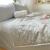 Pure Cotton Summer Cooling Duvet Four-Piece Set Lace Soybean Fiber Airable Cover