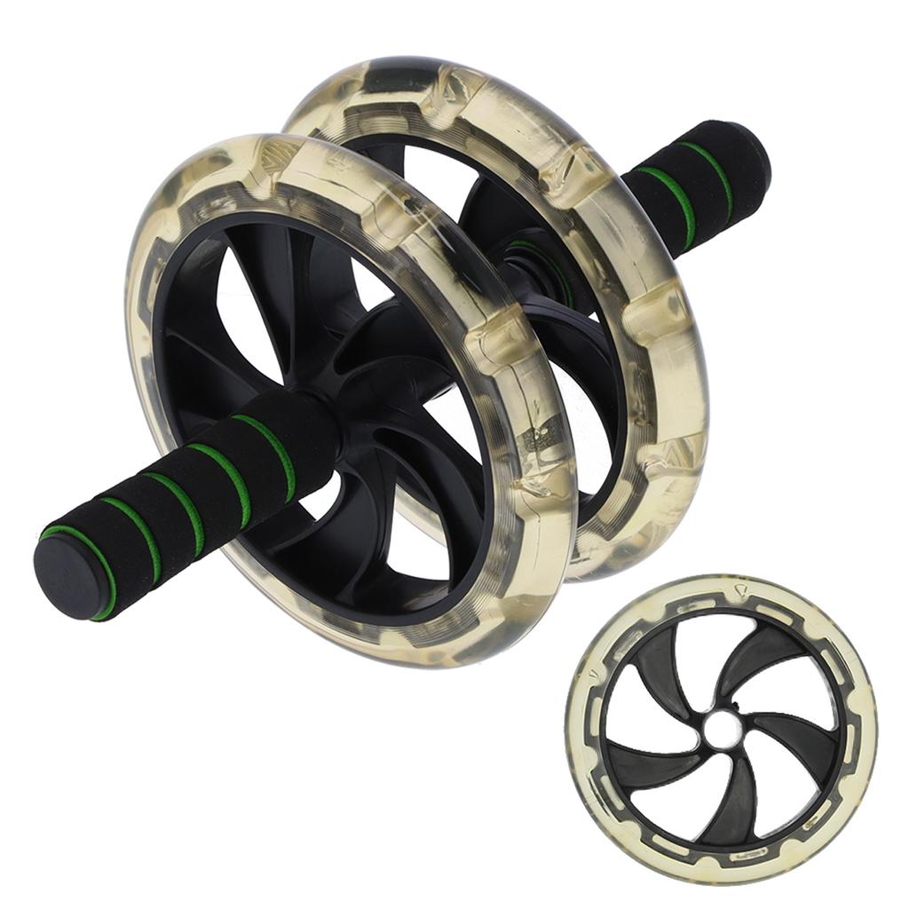 200mm Bauchmuskelrad Roller Rutschfest Doppelte Räder Trainingsroller für Core-Training
