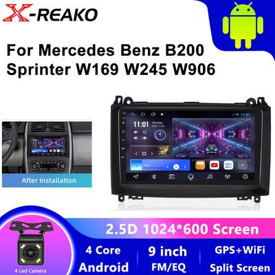 Autoradio Android 13 pour Mercedes Benz B200 W169 W245 Viano Vito W639 AB Class Sprinter W906 GPS Carplay Lecteur vidéo multimédia