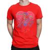 Men's Heart Hands Halloween Skull Grim Reaper T Shirts Cotton Clothes Hipster Short Sleeve O Neck Tee Shirt 4XL   T-Shirts