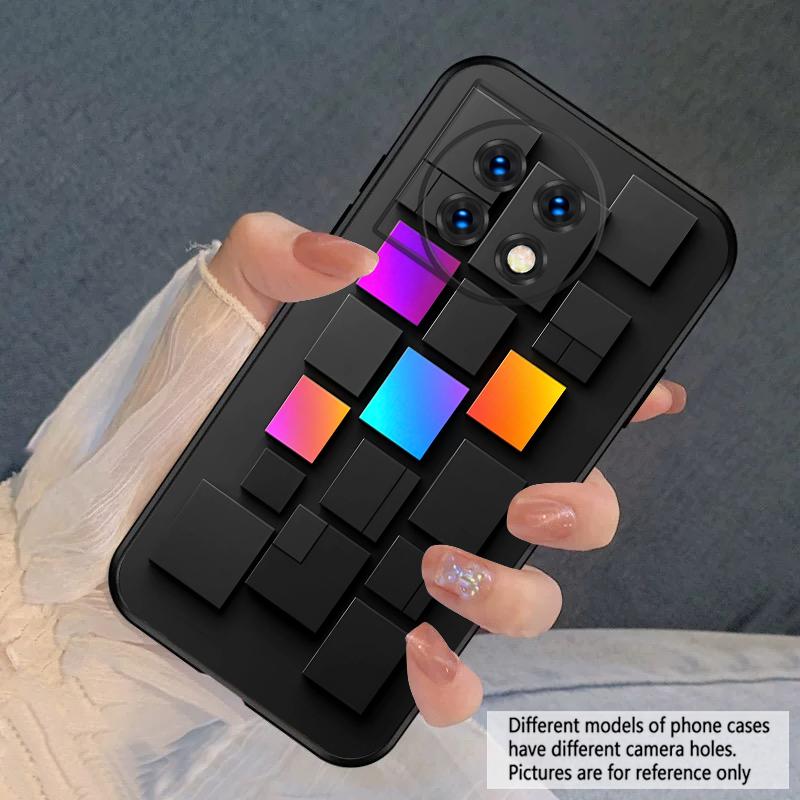 

2D цветные блоки Для OnePlus 8 9 11 12 13 10 Pro 9RT 8T 12R Ace 3 5 2V Nord CE 2 4 Lite N20 SE N30 N200 силиконовый мягкий чехол для телефона OnePlus 11