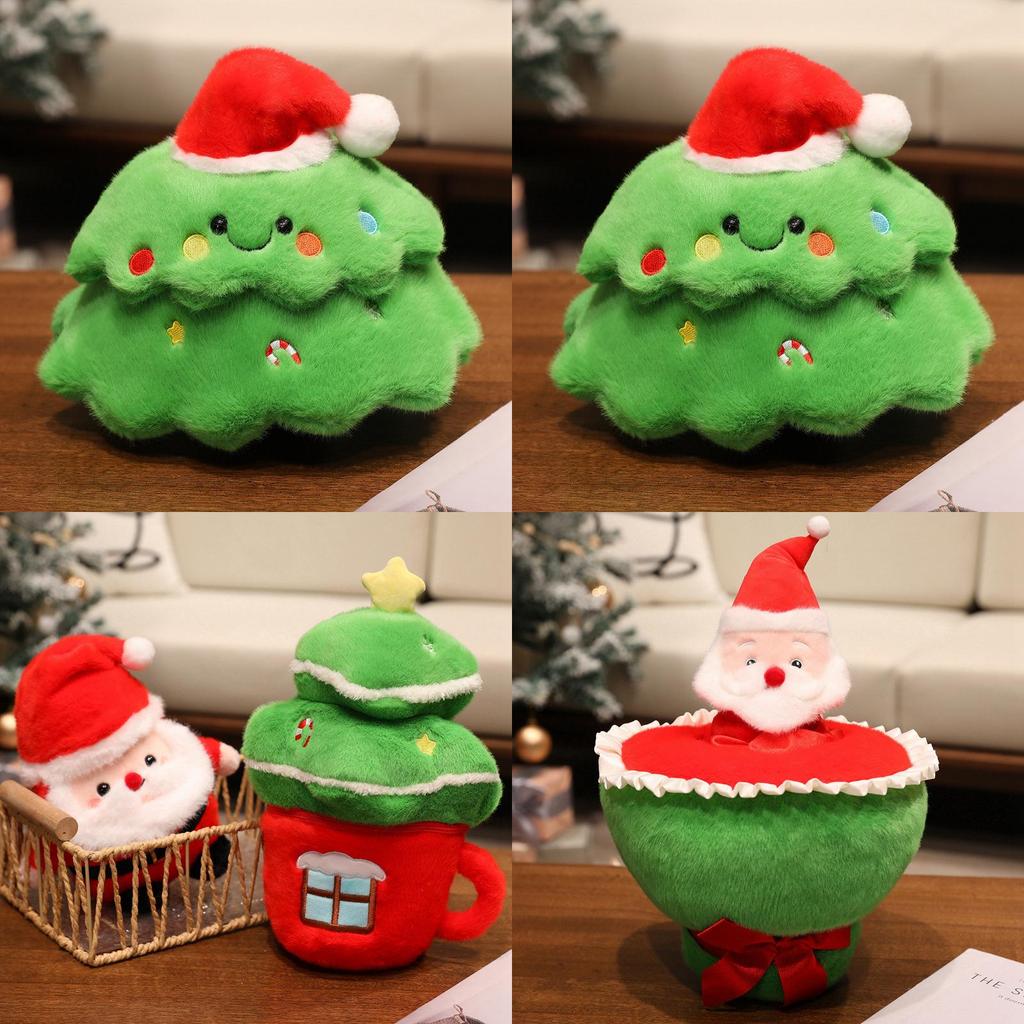 Christmas Tree Plush Figurine With Soft Pp Cotton For Holiday Gift And Decoration