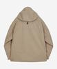 Kalapatthar 3Layer Offset Zip Pocket Hooded Jacket - Beige