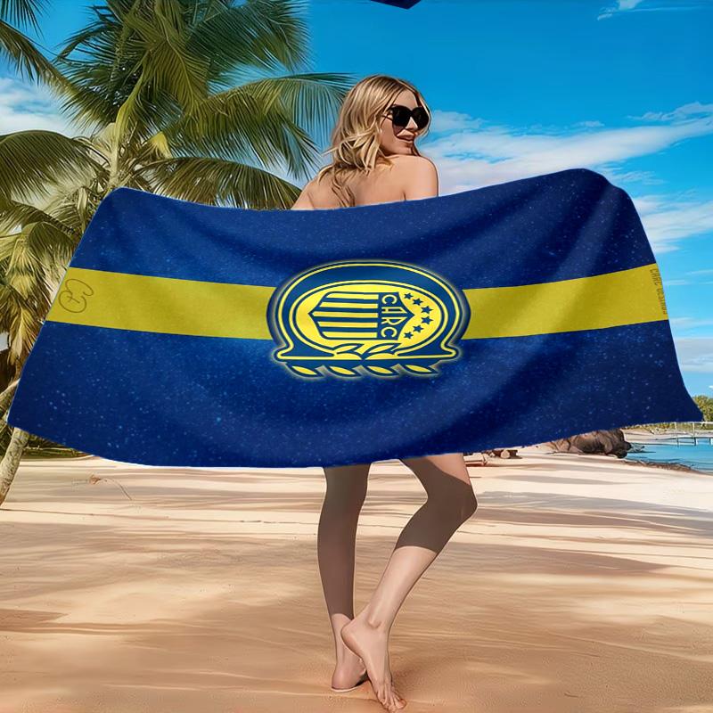 Rosario Central Crest Beach Towel, Quick-drying, Easy to Care for, Suitable for Both Fitness and Beach Vacations,Sports Essential