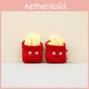 Adorable Cute French Fries Plush Keychain Toy Soft Stuffed Doll For Kids Gifts