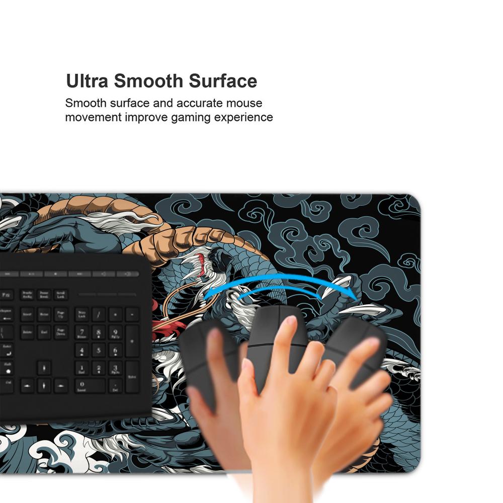 Japanese Dragon Large Gaming Mousepad XXL Keyboard Gamer Mouse Pad on The Table Speed Desk Mat Anime 900x400 700X400 Mouse Mats