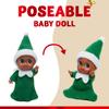 1/2PCS Christmas Tiny Elf Doll In Dark Skin with Christmas Dress Holiday Decoration Accessories Tiny Gift for Girls Boys