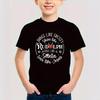 Summer Round Neck 3D Christmas Themed Printed Top Fashionable Casual Short Sleeved Children's Boy T-shirts