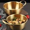 Thickened Noodles Bowl Stainless Steel Fruit Salad Bowls Multi-purpose Mixing Pot  Cooking