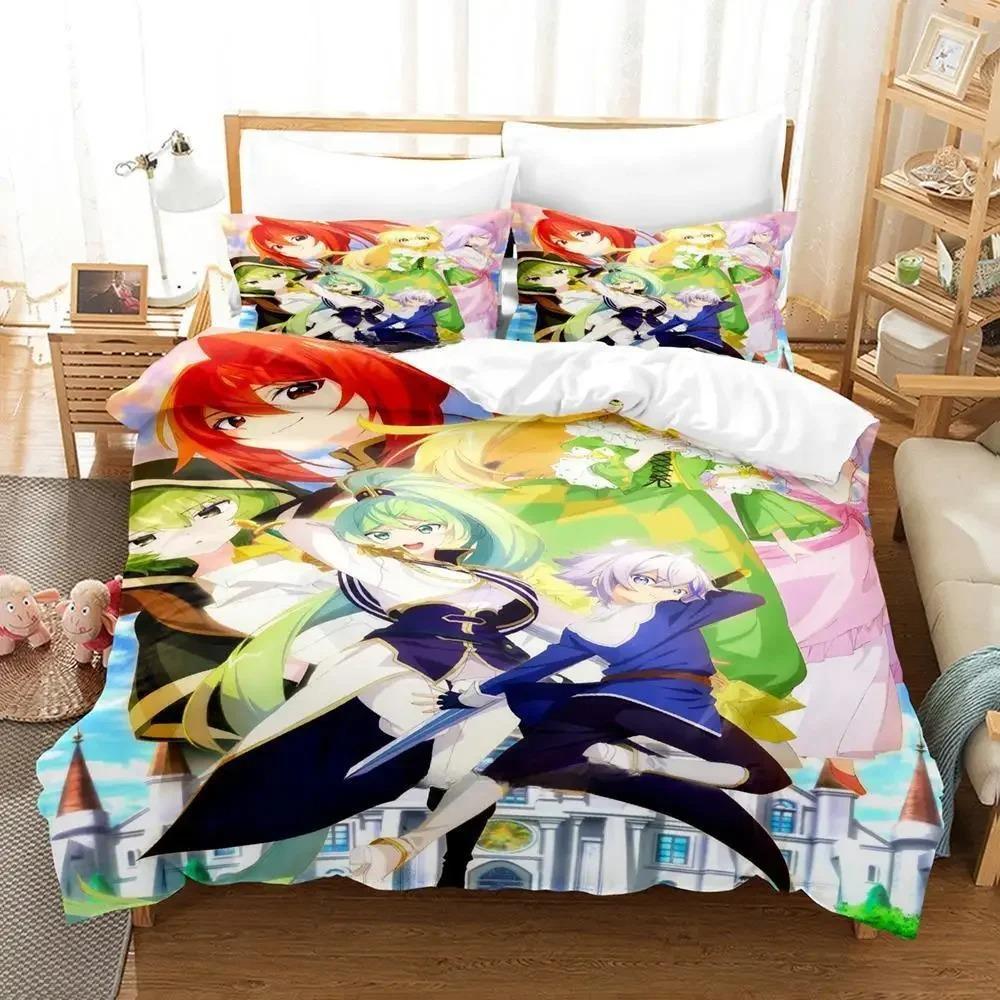 3D Kawaii The Aristocrat's Otherworldly Adventure Bedding Set Cartoon Anime Three-piece Set Adult Kid Bedroom Duvet Cover Sets