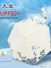 Authentic Paradise Umbrella 50% Off Large Umbrella with Black Coating for Sun Protection and Uv Protection, Dual-Use Umbrella for Students