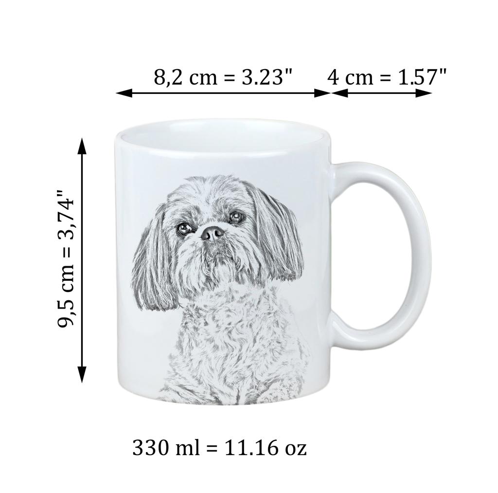 Shih Tzu, Chrysanthemum Dog - cup with a dog, cup with a photo, personalized gift from the Art-Dog brand