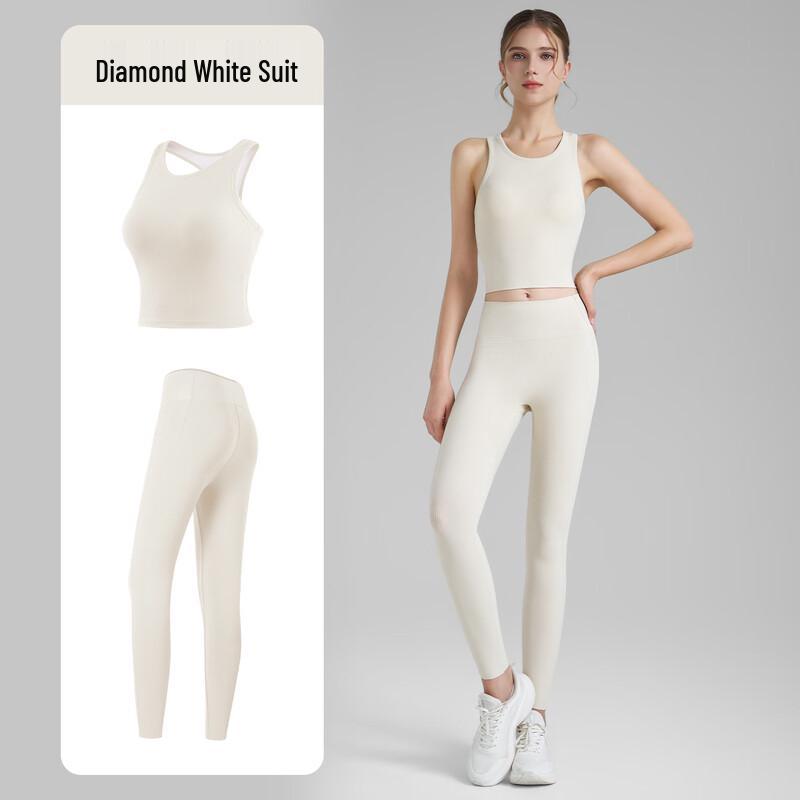 Women's High-Elastic Ribbed Yoga Set