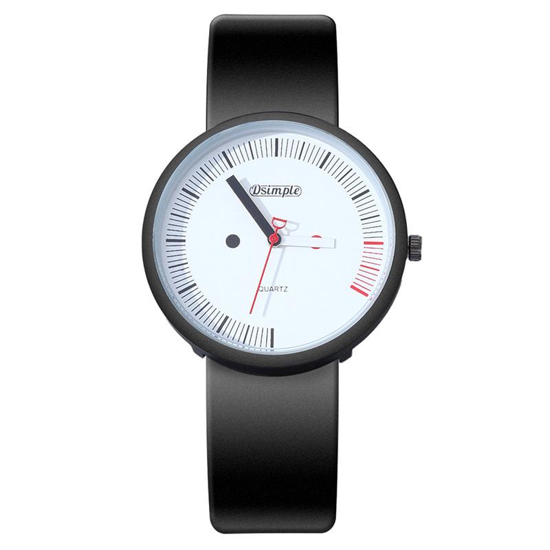 Dsimple Mode Silikon Quarz Uhr Herren- Und Damen-Uhren Unisex-Uhren Einfache Sport-Studenten-Uhren Damen