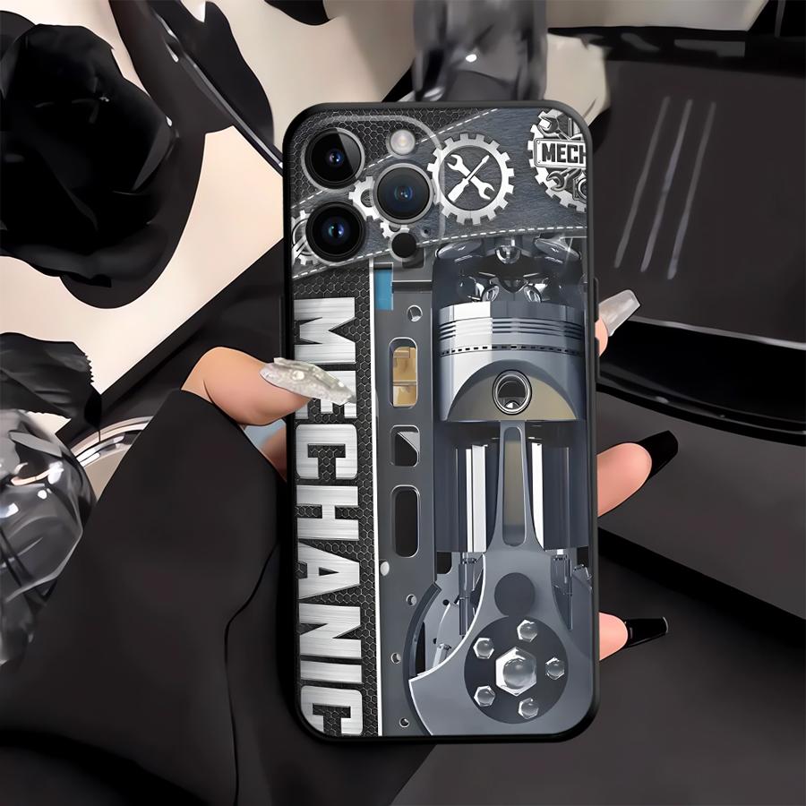 

Funda Phone Cover Case for Apple iPhone 17 Pro Max Air 11 14 13 15 Pro 7 8 16 XR XS MAX 12 Mechanical Power iPhone 15