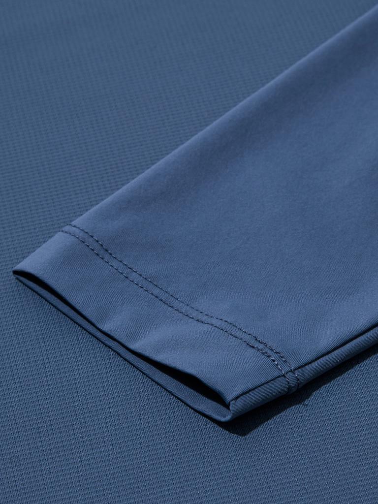 EIDER Ice-T Men'S Long Sleeve Round T-Shirt_Steel Blue