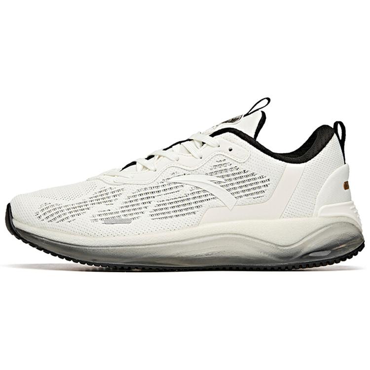 

new Anta Shock Absorbers Slip Resistant Abrasion Resistant Breathable Low Top Running Shoes Men s White Black 43