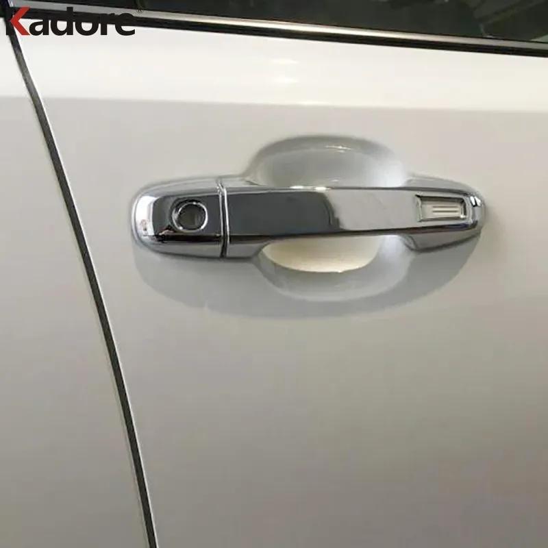 Front Door Handle Cover Trim For Toyota C-HR CHR 2016 2017 2018     Carbon Fiber Car Exterior Accessories