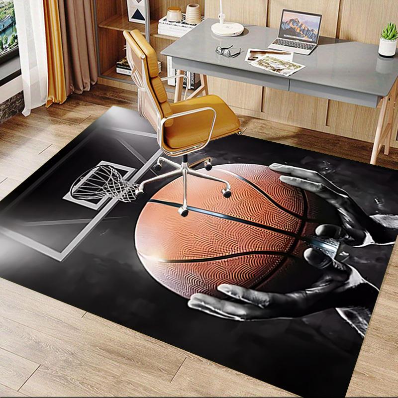 1pc Basketball Hoop Carpet, Office Rug Outdoor Mat Home Decor Area Carpet Festival