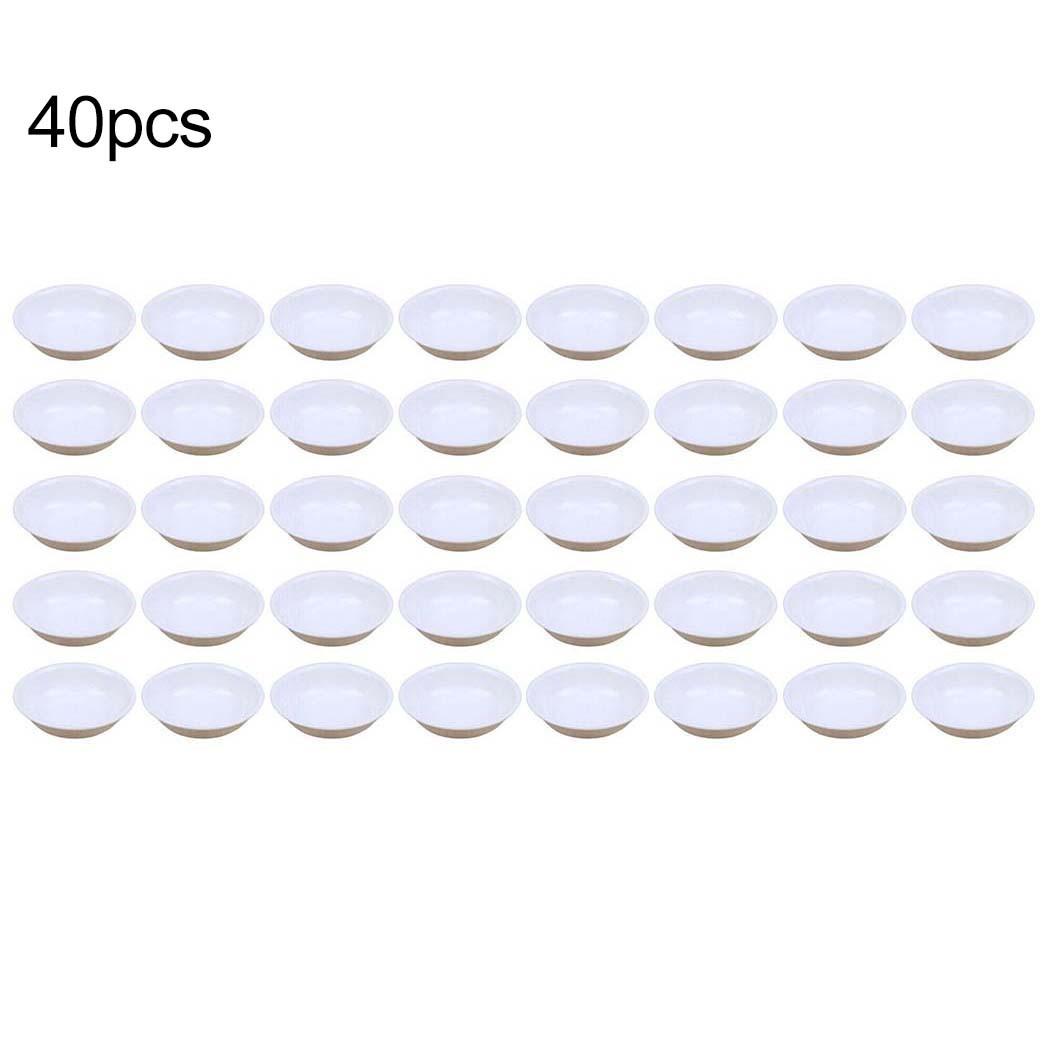 

40 Pack Dip Bowls Set Dipping Sauce Bowls Mini Appetizer Plates for Seasoning Condiment Sushi Ketchup BBQ