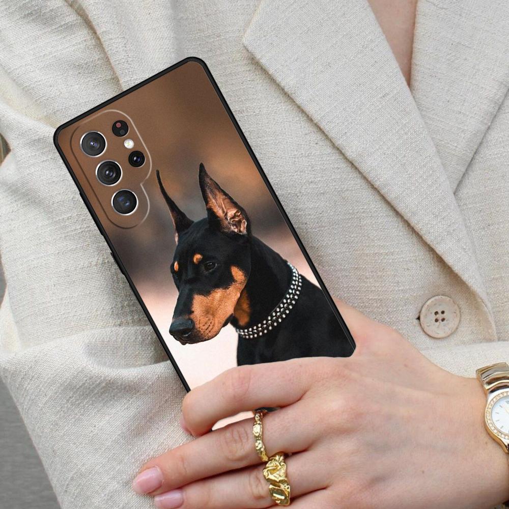Doberman Dog Cell Phone Case for Samsung Galaxy S26 Ultra S25 S24 S23 S22 S21 S20 Note10 Cover