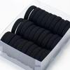 Solid Color Hairdressing Tools Black Rubber Band Hair Ties/Rings/Ropes Gum Springs Ponytail Holders Accessories Elastic Gifts