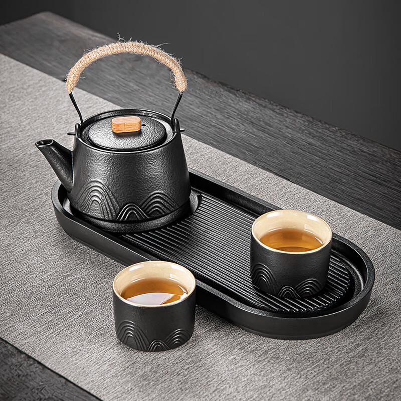 Chinese Coarse Pottery Tea Set