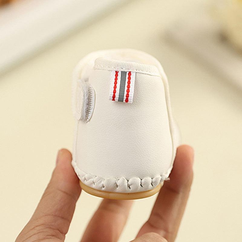 Winter Style Walking Shoes 0-1.5 Years Old, Soft-Soled Walking Shoes for Boys and Girls, 3-6-12 Months Fleece-Lined Cotton Shoes.