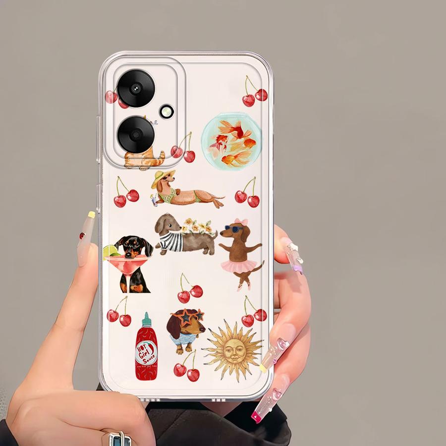 Coque de téléphone souple dessin animé chat et chien pour Xiaomi Mi 11T Pro 11 Lite