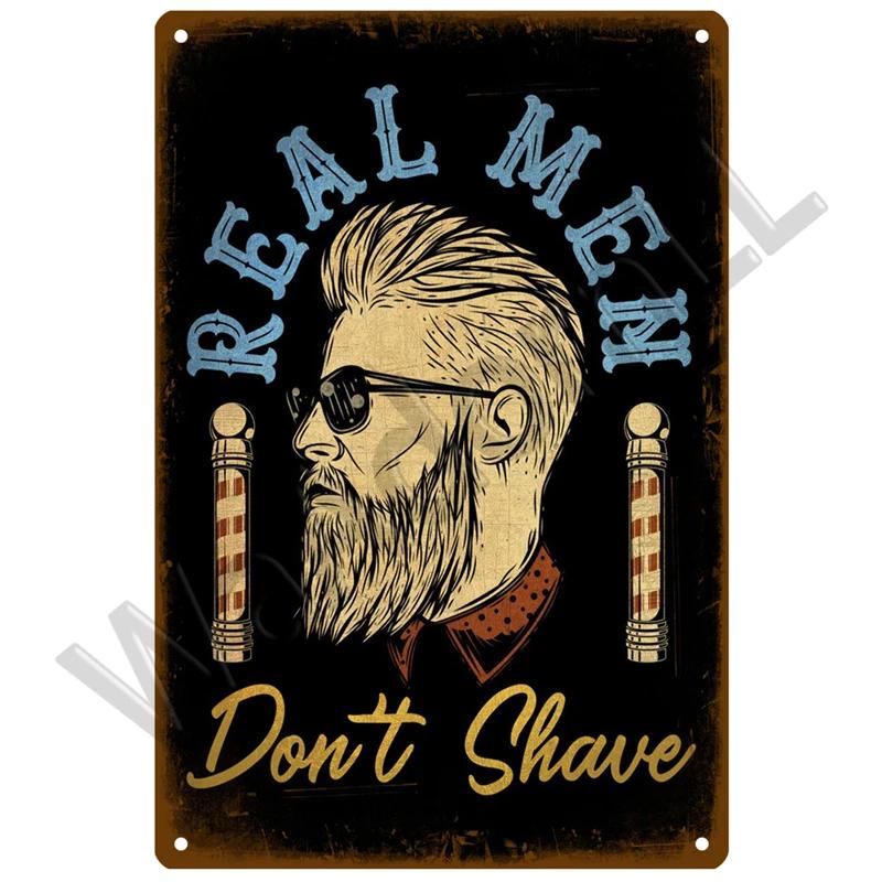 Barber Shop Retro Pub Bar Decoration Tin Sign Shabby Chic Home Decor Plaque Metal Sign Wall Poster Vintage Decor Art Vintage
