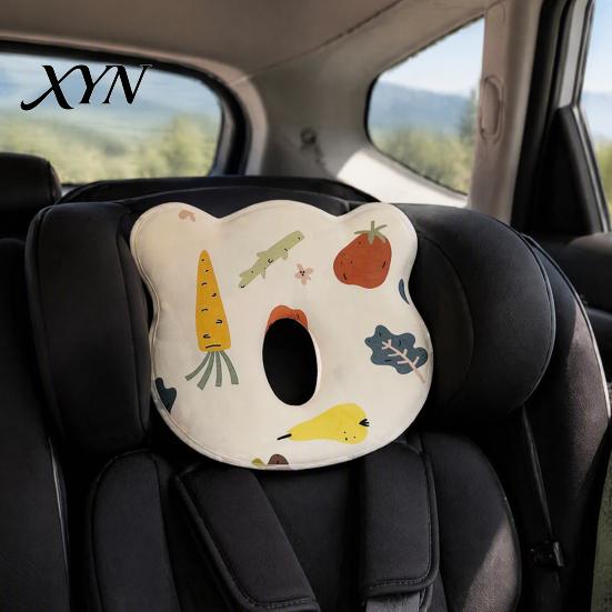 Baby Donut Pillow for Car Seats And Strollers Pillow, Memory Foam Sleeping Cute Cartoon Print, Bear Design, Comfortable Head Rest Infants Soft