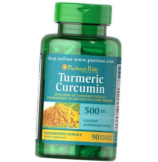 Extrait de racine de curcuma, Curcumine de curcuma 500, Puritan's Pride 90caps (71367017)