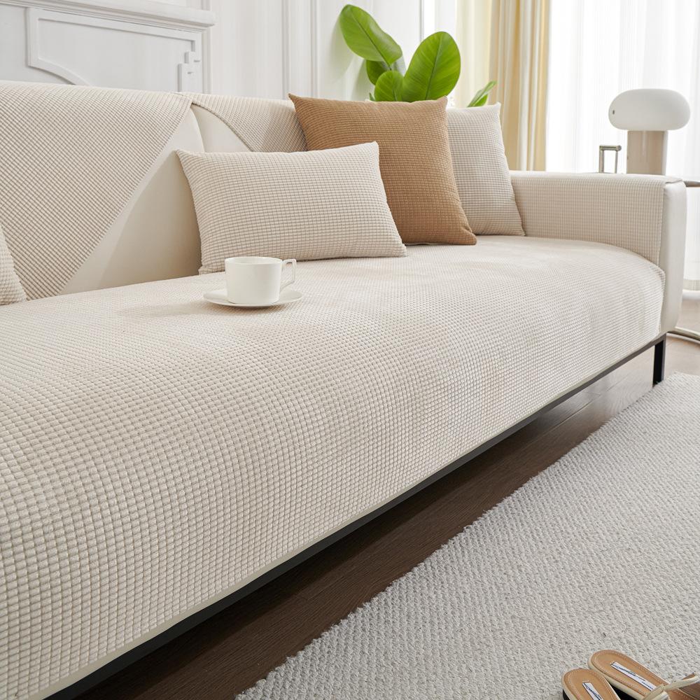 Waterproof Corn Velvet Sofa Cushion Four Seasons Universal Non-Slip Seat Cushions Anti-Scratching Sofa Cover Cover Cloth