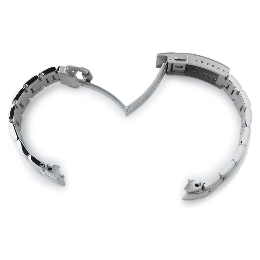 20mm Stainless Steel Oyster Bracelet with V-Clasp for Seiko Alpinist SBDC087 and Other Models