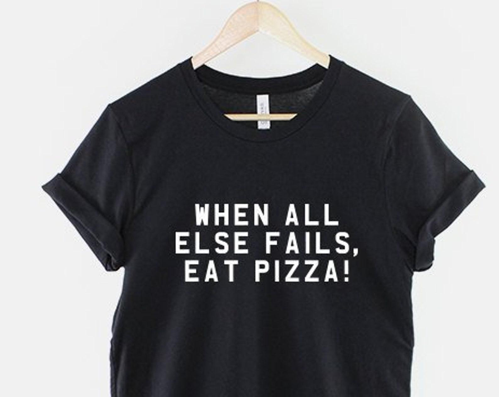 Pizza Lover Shirt, Funny Pizza T Shirt, Foodie Graphic Tee, Gift for Pizza Lover L