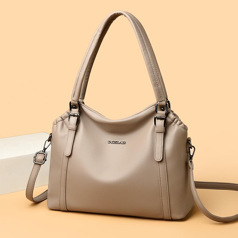 Damen Minimalistische Handtasche, Schultertasche mit großem Fassungsvermögen, Vintage Handtasche, Damenhandtasche, Modische Alltags-Schultertasche