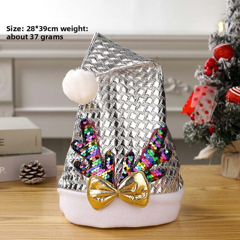 Christmas Decorations Christmas Hat Santa Claus Lamp Non-woven Hat Christmas Gift