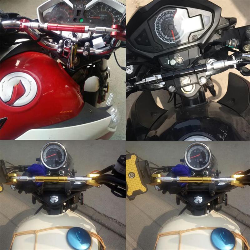 Aluminum Alloy Motorcycle Handlebar Reinforcing Balance CrossBar Strengthen Lever Bar Adjustable Universal