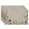 1pc Elegant Floral Tablecloth Placemat - Non-Slip Heat-Resistant Table Mat, Large for Dining, Kitchen, Parties
