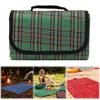 Couverture de pique-nique d'extérieur verte extra large 150x180cm – Imperméable et portable pour le camping, la plage, la randonnée, les festivals