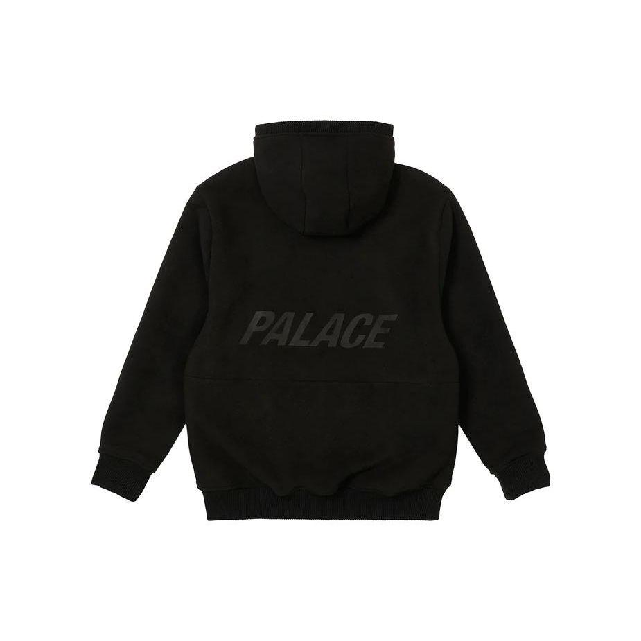 Palace Ss23 Spring Summer Collection Therma Zip Hooded Jacket With Logo Print Unisex Jacket Black P23SS0203069