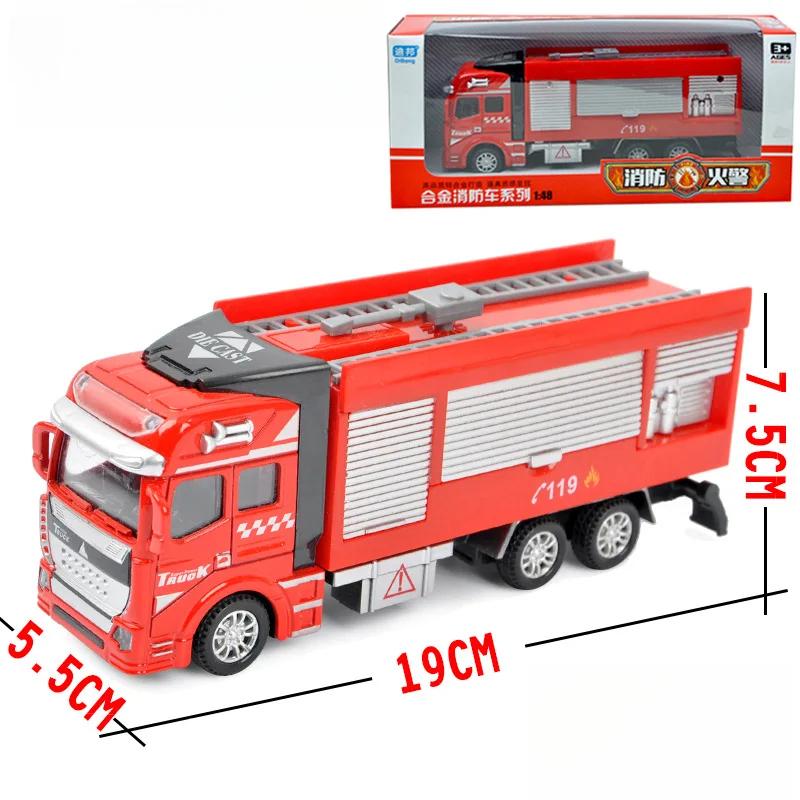 

1:64/48/42 Модель игрушечного автомобиля из сплава, литого под давлением, инженерный подъемник, спасательная пожарная машина, серия игрушечных автомобилей, инерционные автомобили, детские подарки B98-1